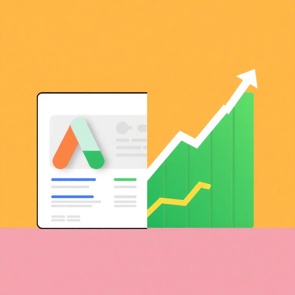 A split-screen illustration comparing paid Google Ads and organic SEO growth